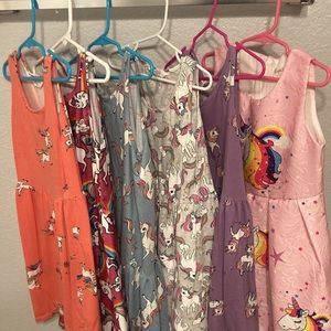 Lot of 6 Unicorn Dresses